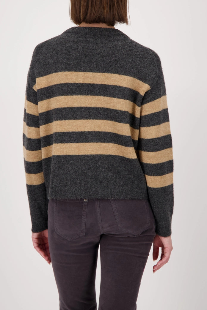 Monari - Striped Melange Jumper