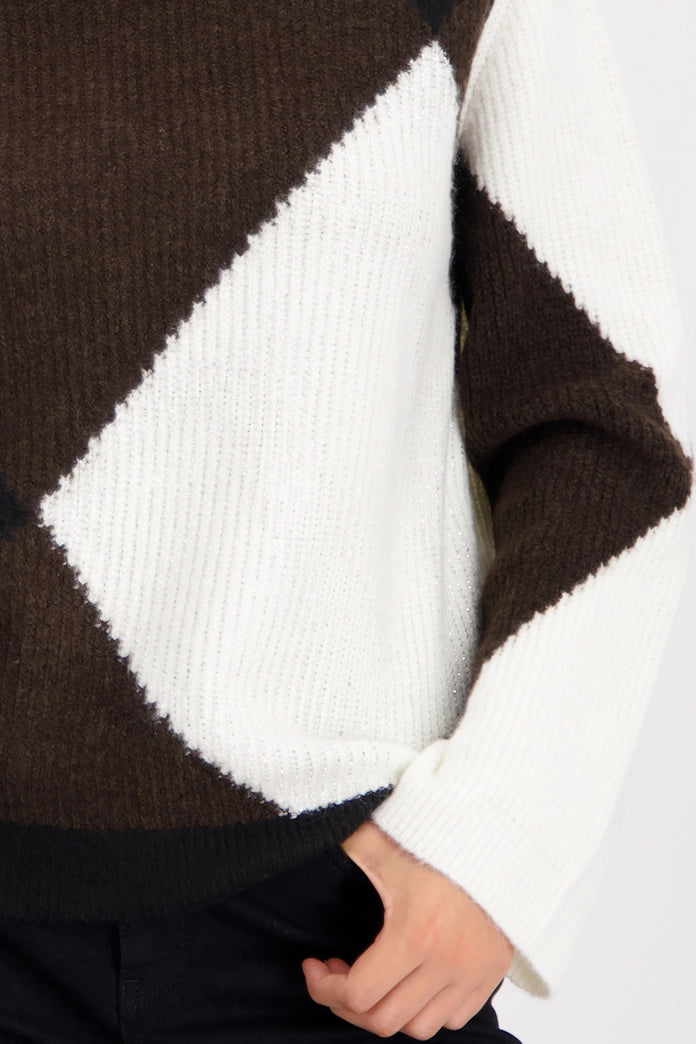 Monari - Diamond Brown Jumper