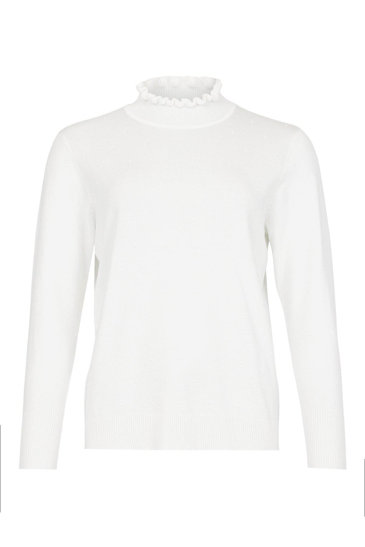 Sunday - Frill Neck Spot Detail Jumper