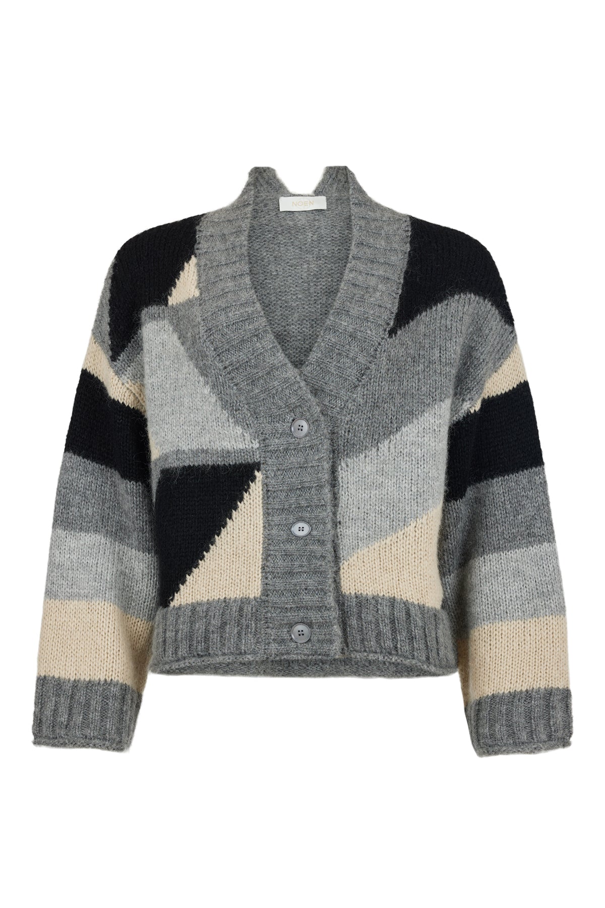 Noen - Grey Block Cardigan