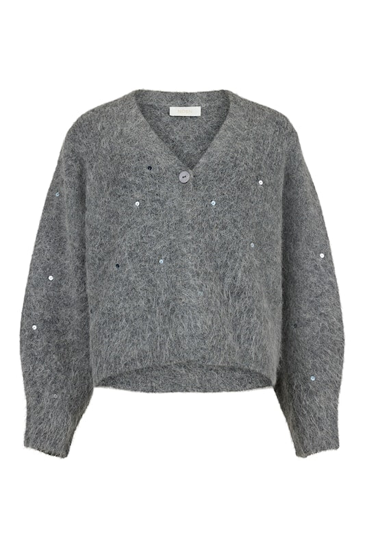 Noen - Grey Sequin Cardigan