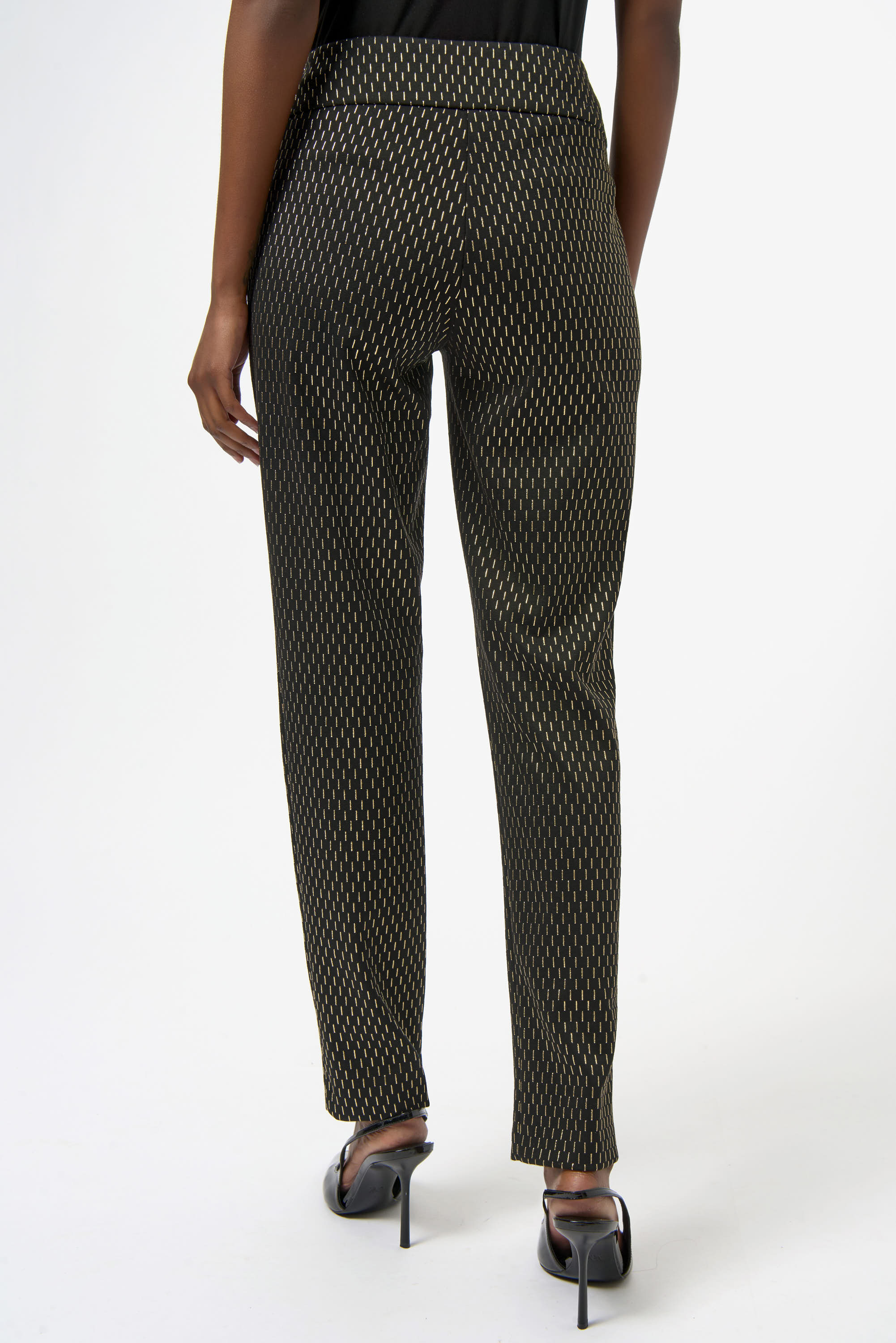 Joseph Ribkoff - Black & Gold Trouser
