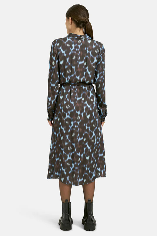 Milano Italy - Mocha Print Shirt Dress