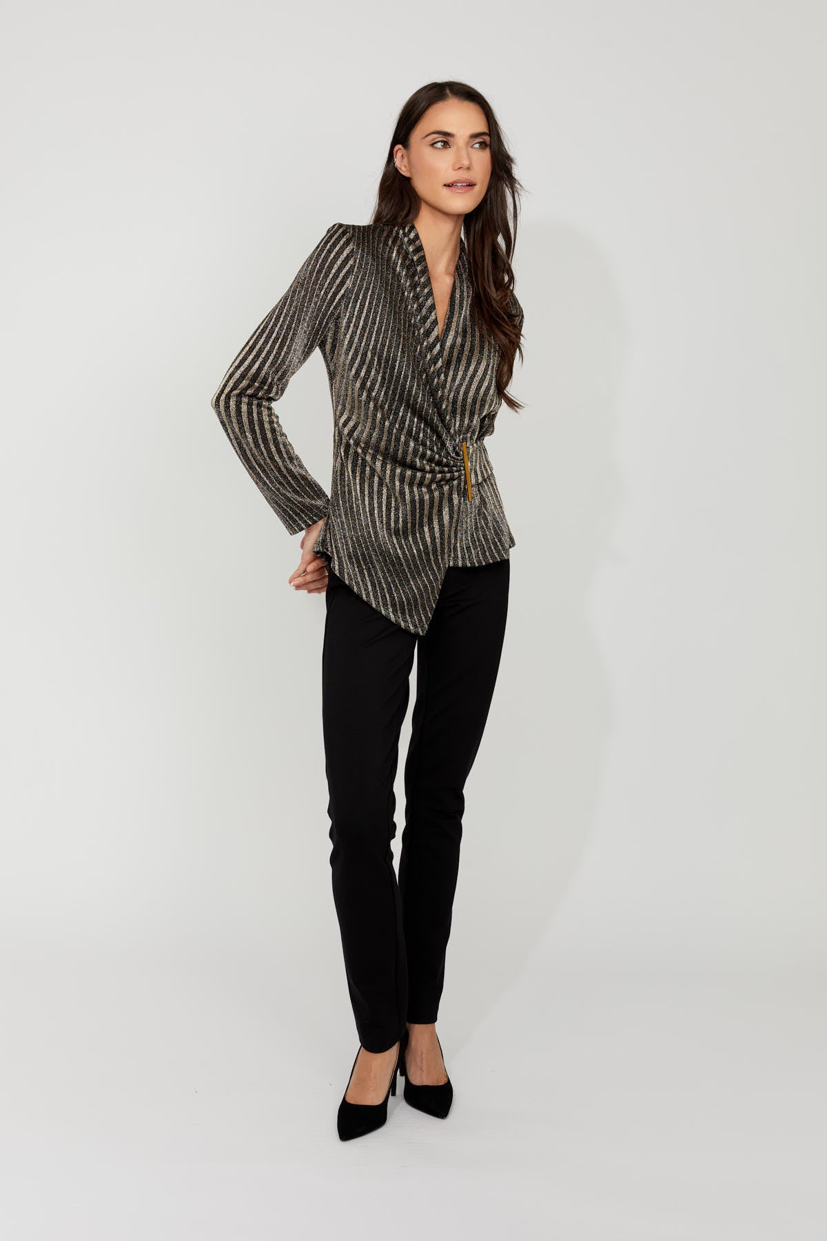 Frank Lyman - Stripe Lurex Top