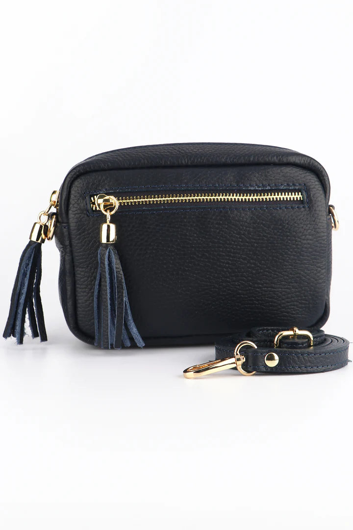 MSH - Leather zip front cross bag