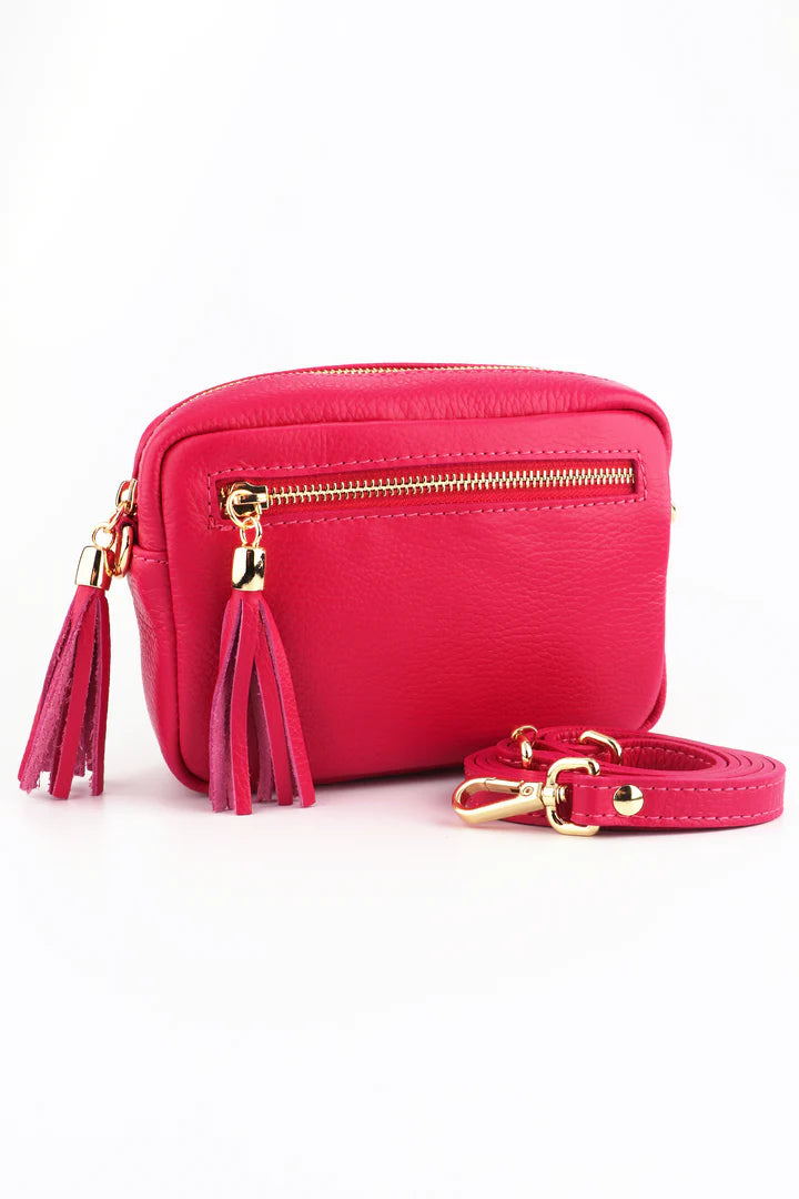 MSH - Leather zip front cross bag