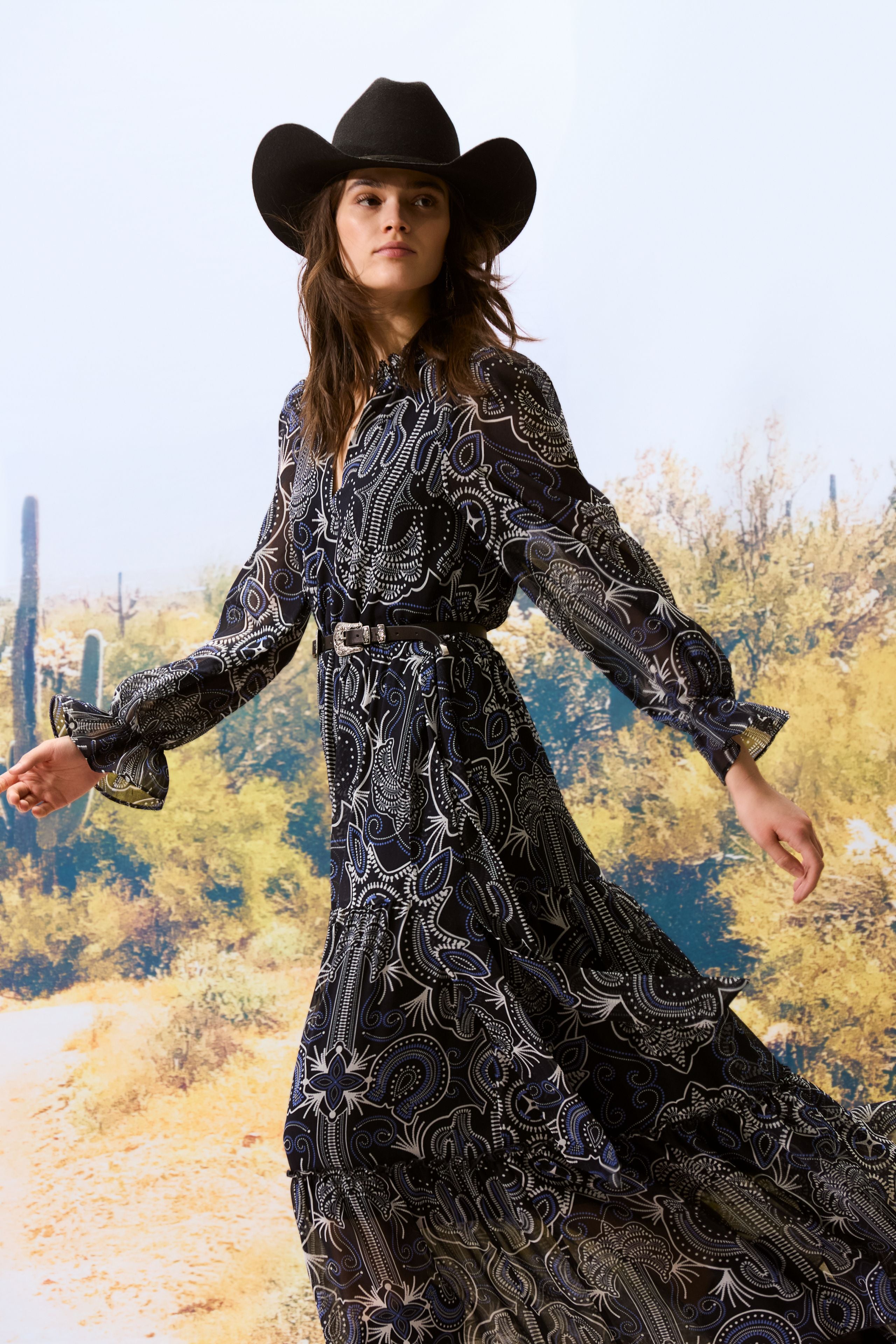 Oui - Printed Maxi Dress