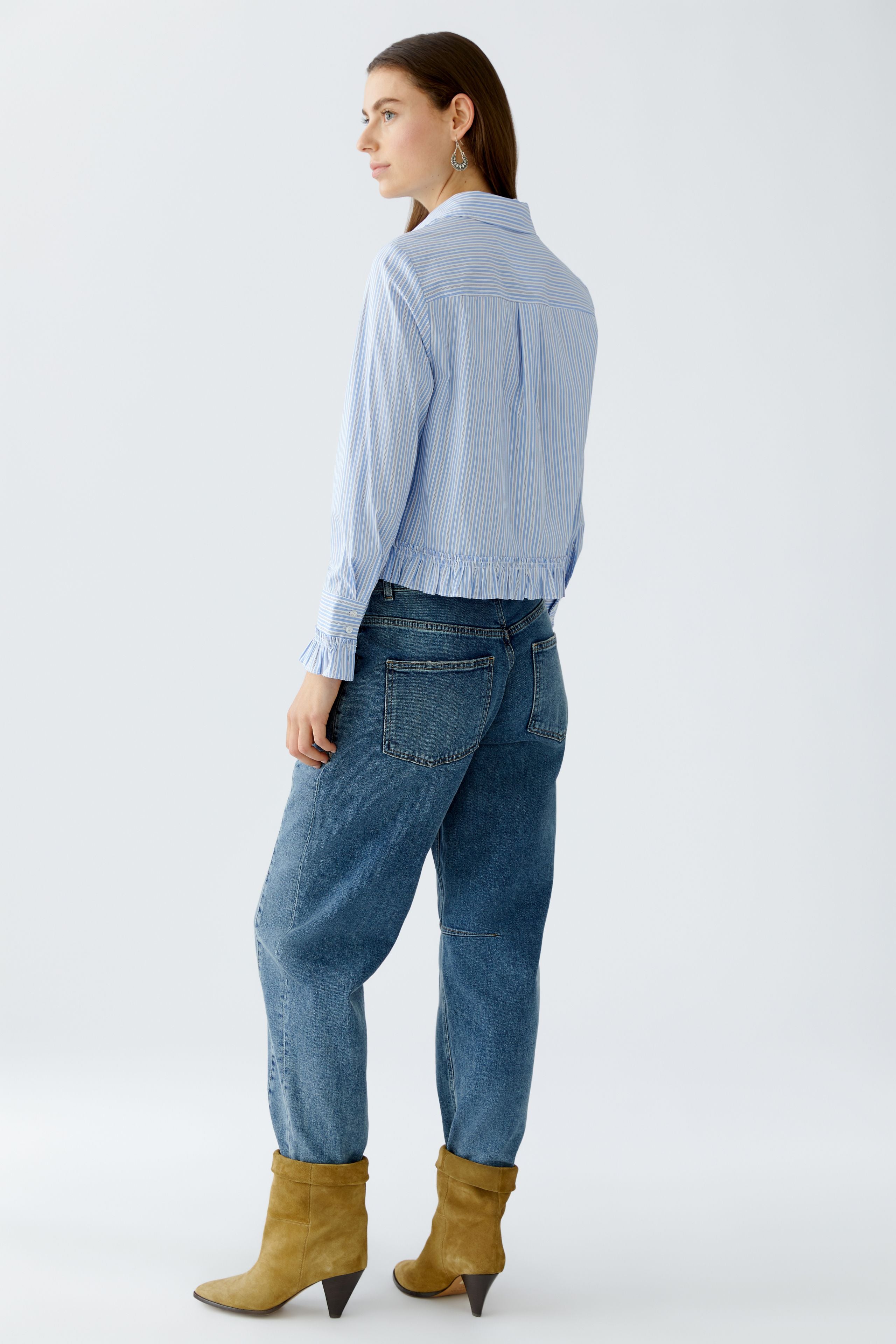 Oui - Blue Stripped Shirt