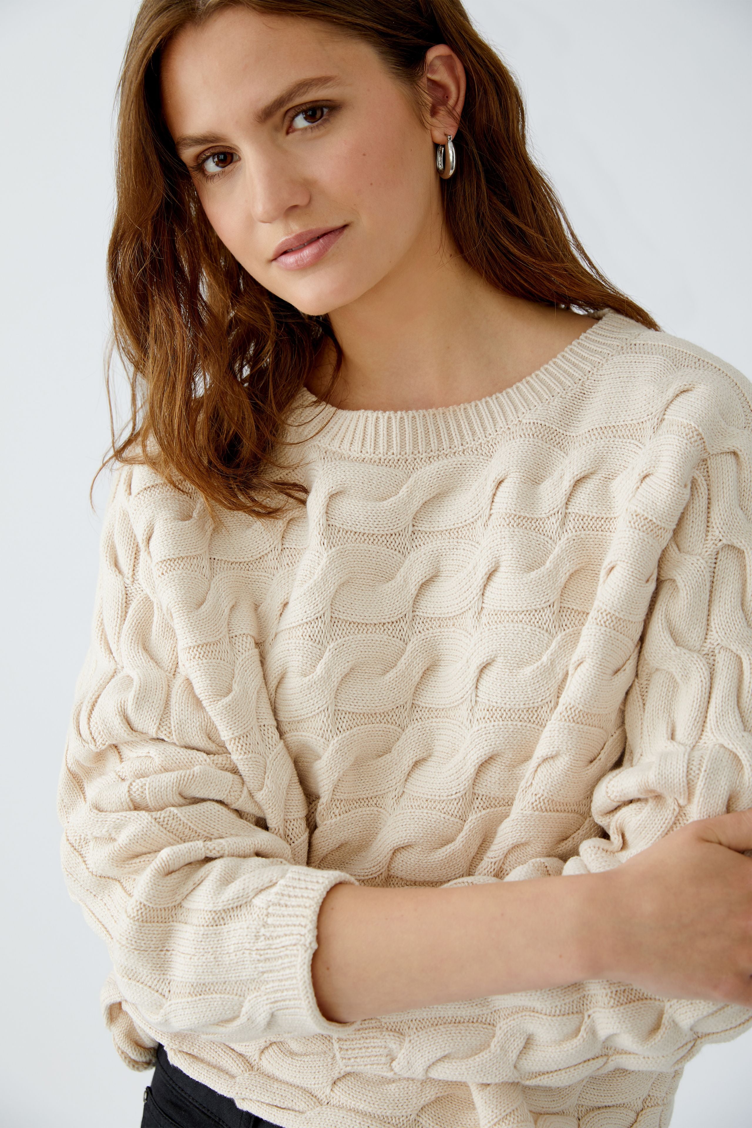 Oui - Cable Knit Jumper