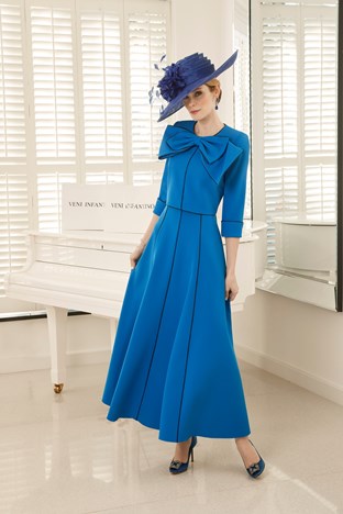 Royal blue 2024 dress coat