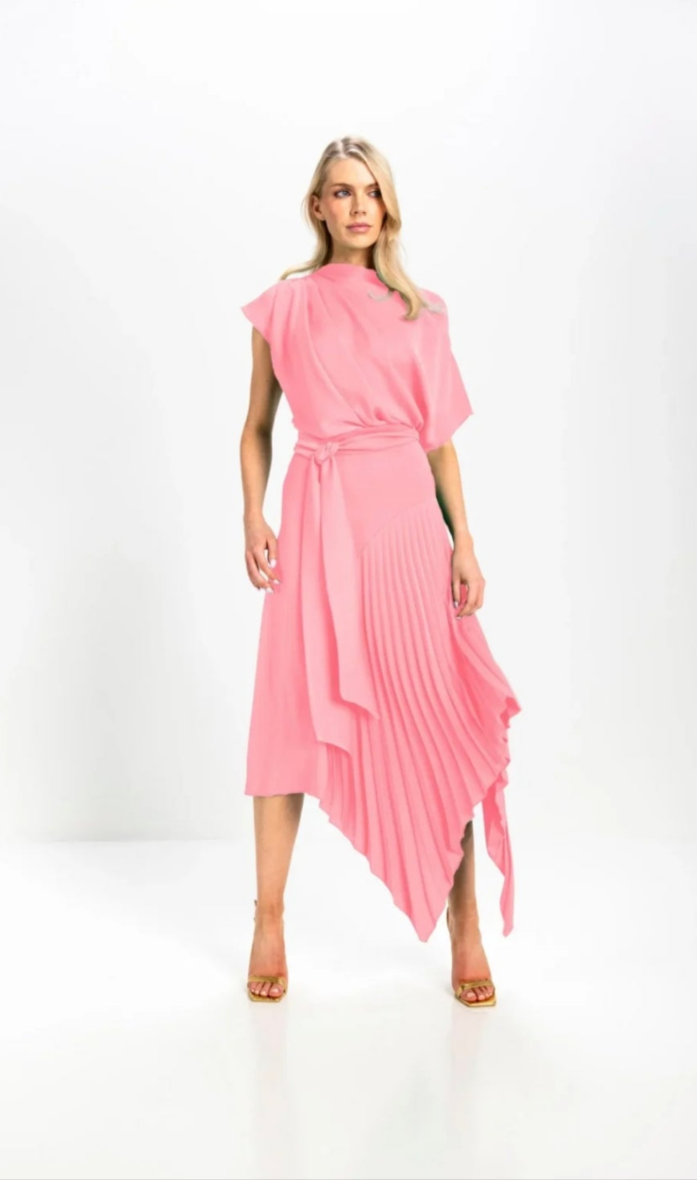 Kevan Jon - Pleat Knee length Dress