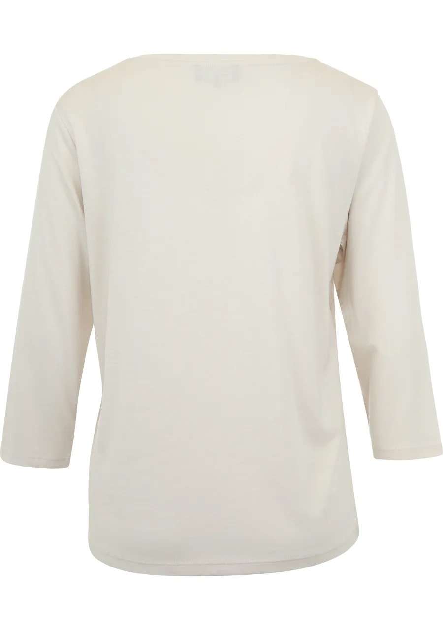 Monari - Off White Lace T-Shirt