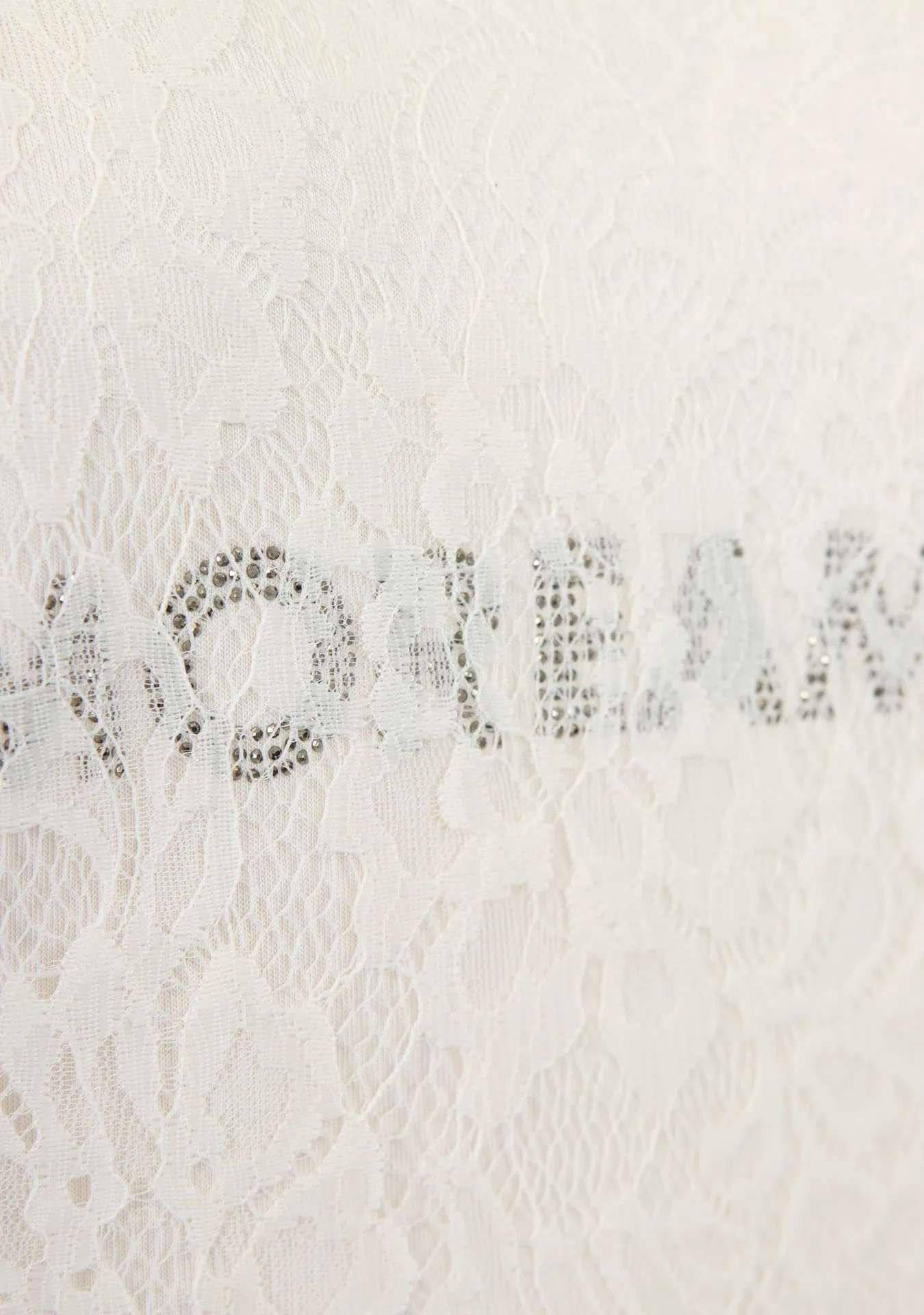 Monari - Off White Lace T-Shirt