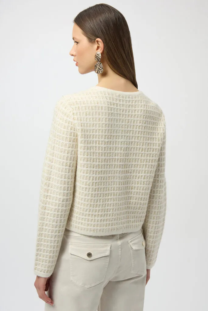 Joseph Ribkoff - Knitted Cream Chanel Knitted Jacket