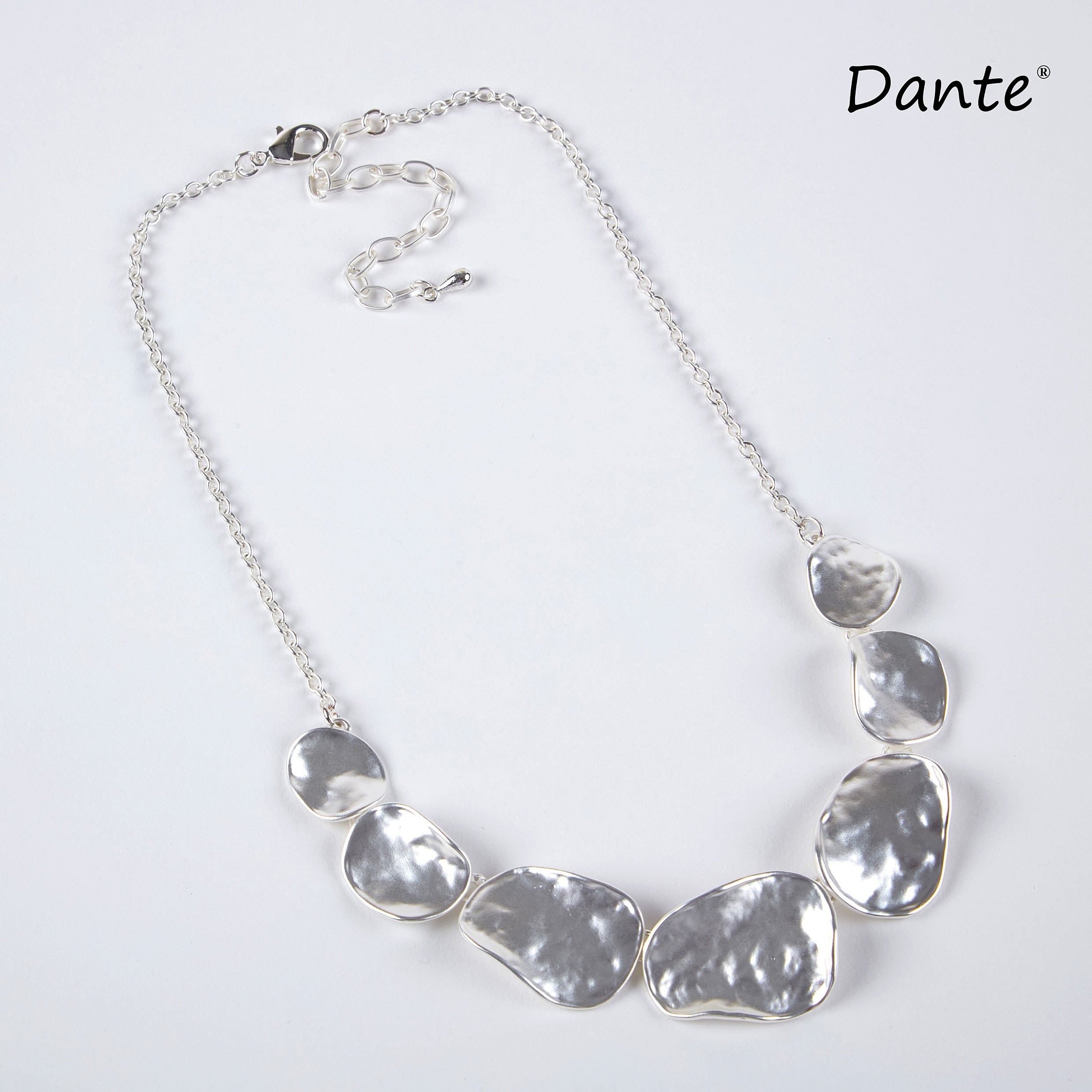 Dante - Hammered Silver Necklace