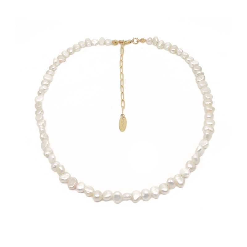 White Leaf - Freshwater Pearl Choker