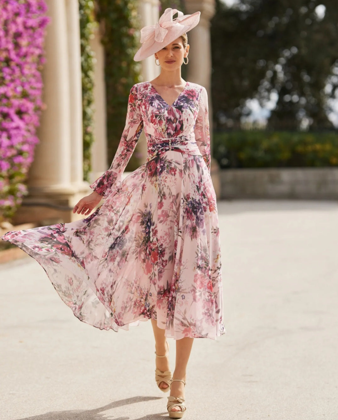 Couture club - Soft Pink Printed Dress