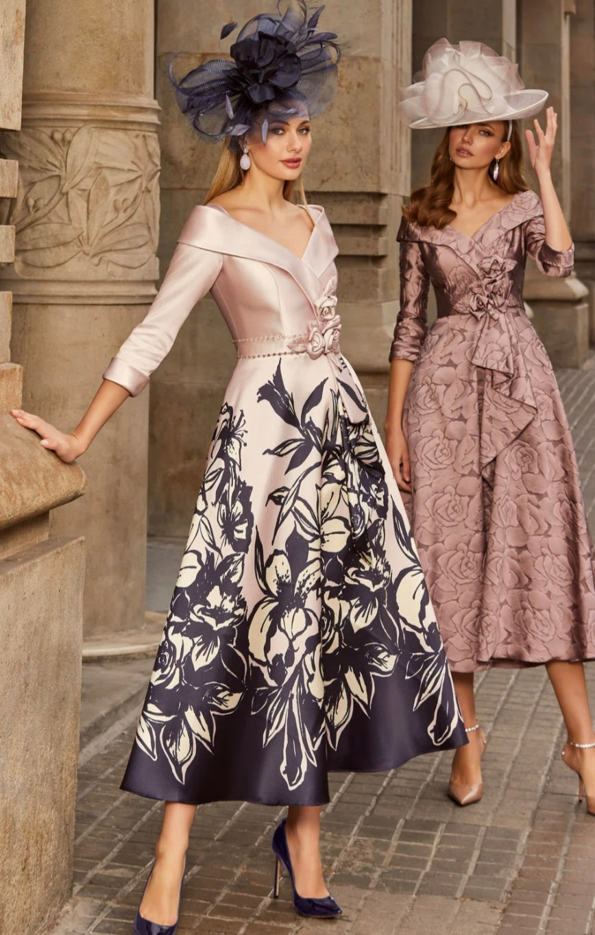 Veni Infantino - Rose/Navy Dress