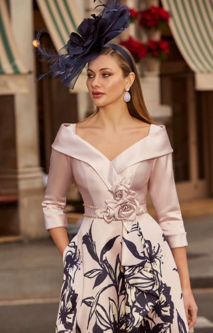 Veni Infantino - Rose/Navy Dress