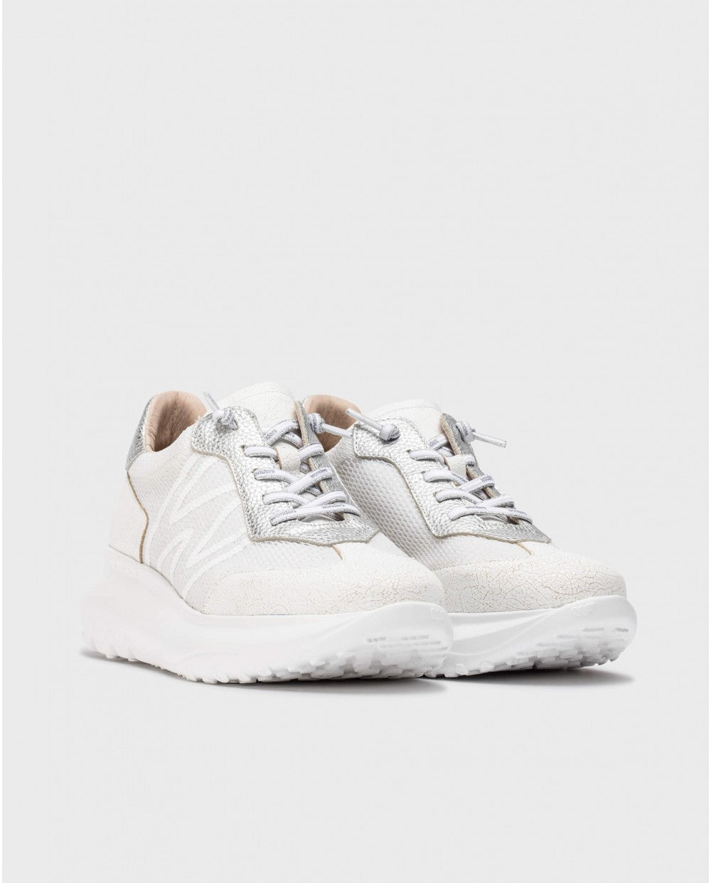 Wonders - Silver Metalic Trainer
