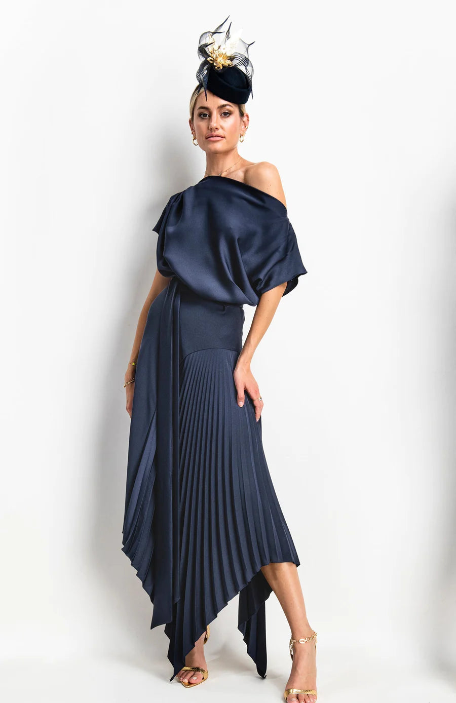 Kevan Jon - Pleat Knee length Dress