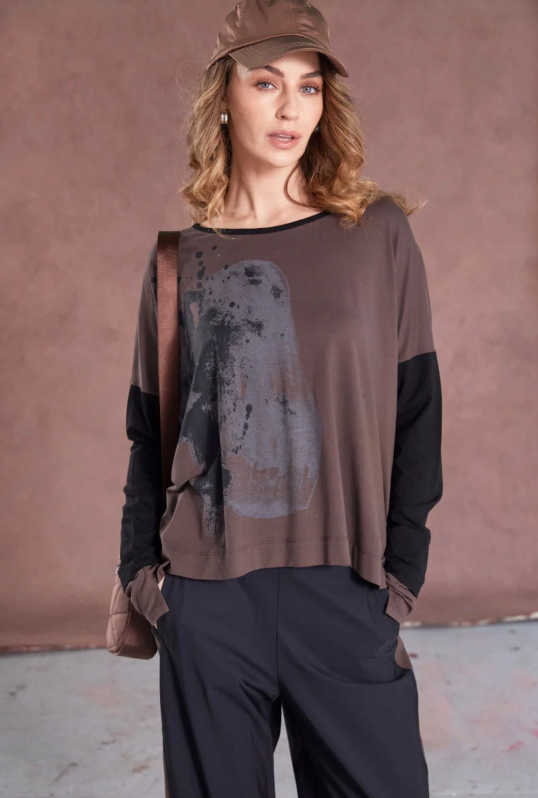 Naya -Chocolate Printed Top
