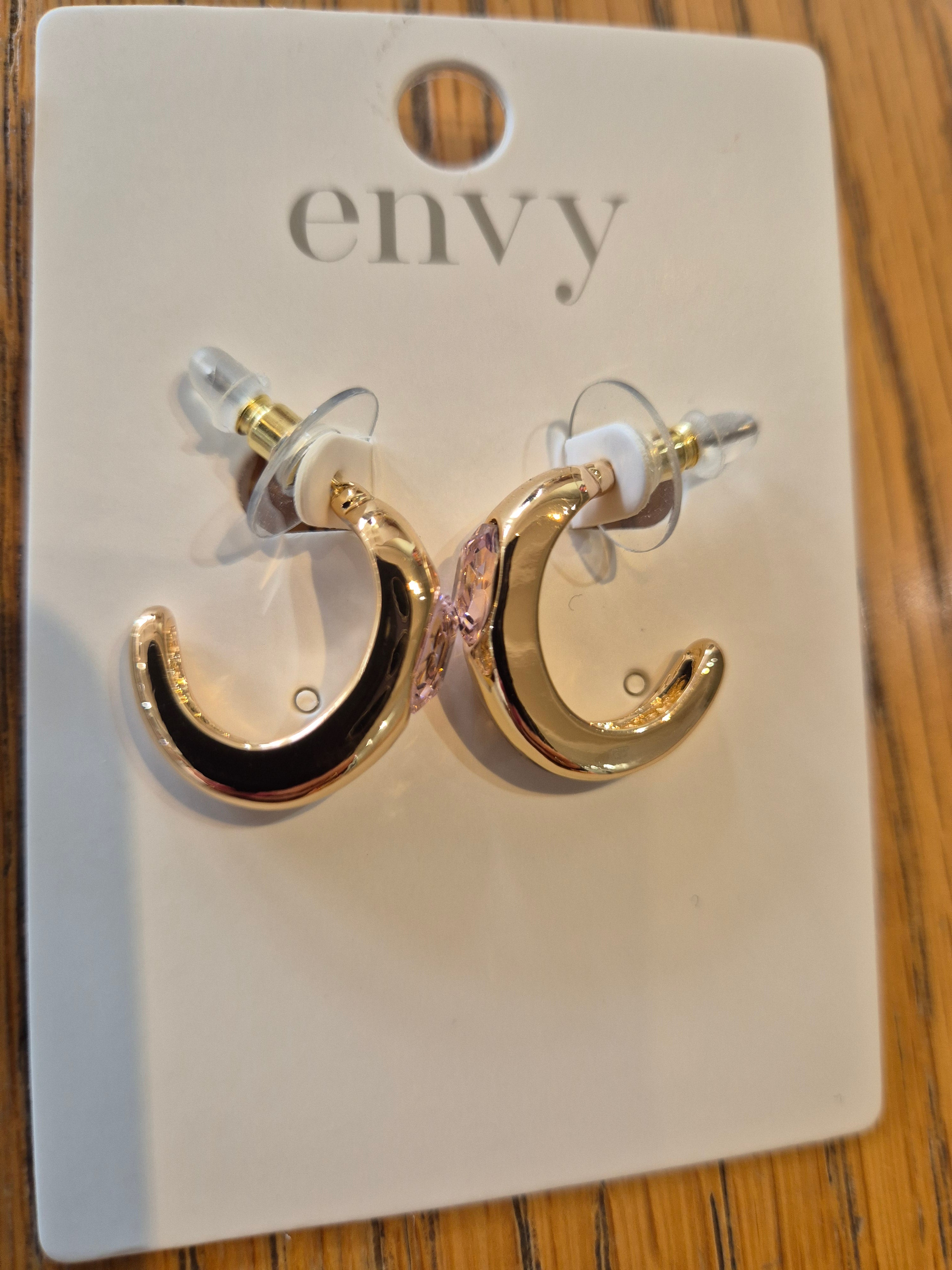 Envy - Crystal Half Hoop Earrings