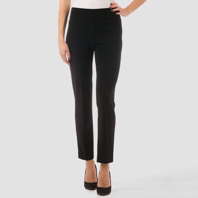 Joseph Ribkoff - Luxury jersey Black pull on trousers with back split