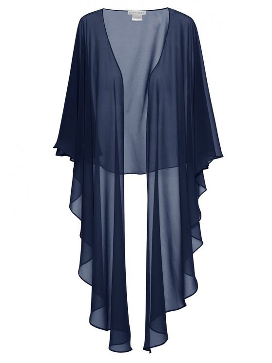 Gina Bacconi - Chiffon mid-length wrap in colours