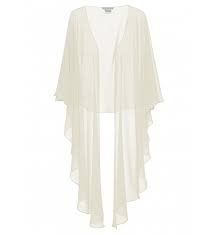 Gina Bacconi - Chiffon mid-length wrap in colours