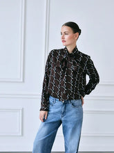 Load image into Gallery viewer, Milano Italy - Mocca Print Blouse
