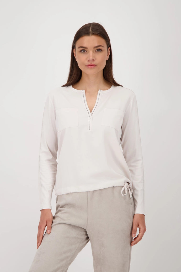 Monari - Off White Blouse
