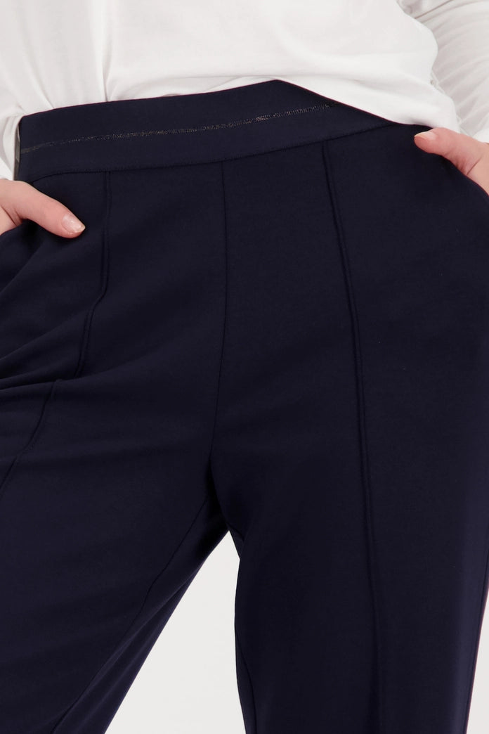 Monari 410347 Basic Pull On Navy Trouser