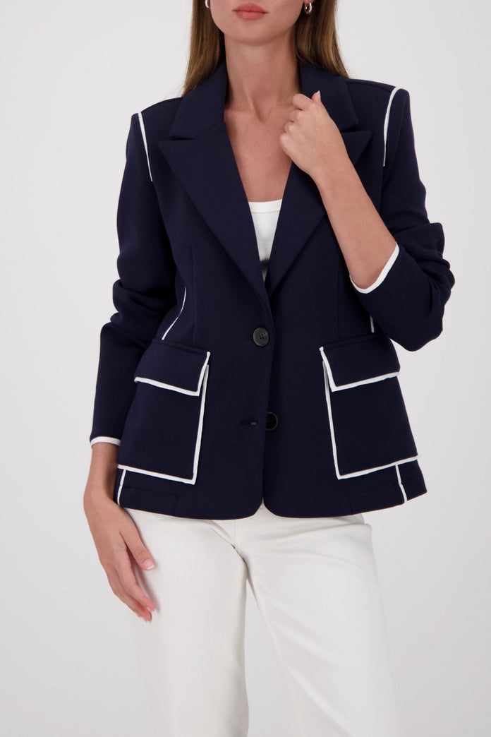 Monari 410482 Navy Classic Sweat Blazer