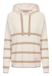 Frieda & Freddies - Cream Stripe Hoodie Jumper