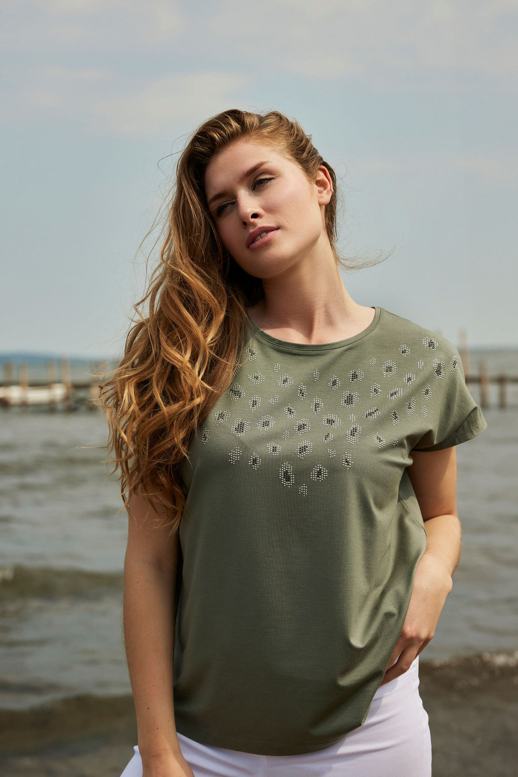 Sunday - Leopard Khaki Top