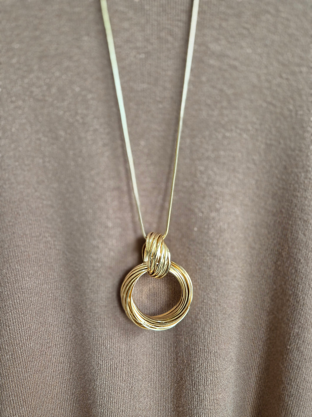 Adele Marie - Gold Circle Necklace