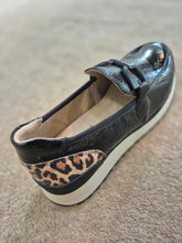 Load image into Gallery viewer, Caprice - Black &amp; Animal Loafer
