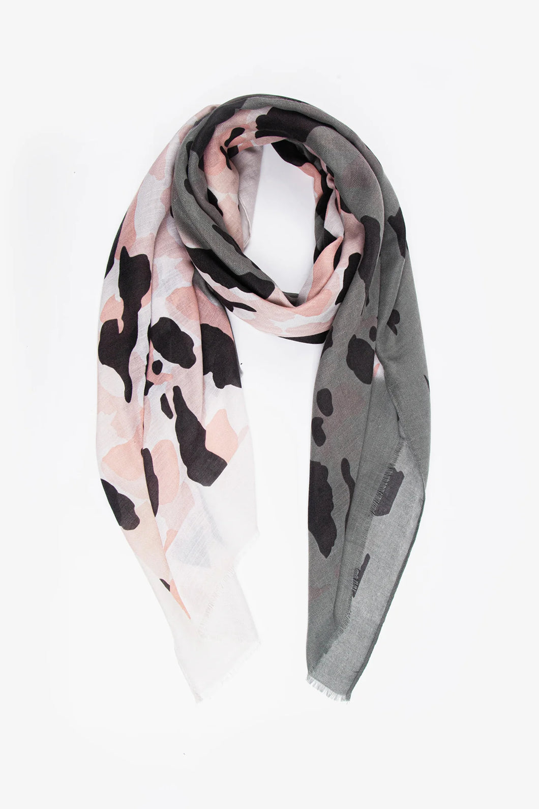 MSH - Khaki/Pink scarf