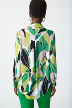 Load image into Gallery viewer, Joseph Ribkoff - Green multi print blouse
