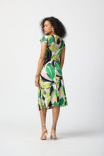 Load image into Gallery viewer, Joseph Ribkoff - Green multi print dress
