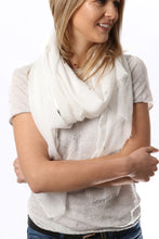 Load image into Gallery viewer, MSH - White silver scarf
