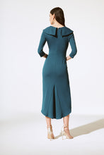 Load image into Gallery viewer, Joseph Ribkoff - Teal Fitted Dress
