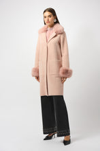 Load image into Gallery viewer, Joseph Ribkoff - Faux Fur Trim Coat

