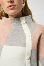 Load image into Gallery viewer, Joseph Ribkoff - Block Pink/Grey Jumper
