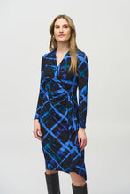 Load image into Gallery viewer, Joseph Ribkoff - Blue Printed Dress
