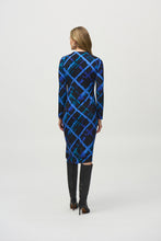 Load image into Gallery viewer, Joseph Ribkoff - Blue Printed Dress
