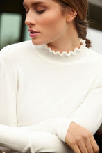 Load image into Gallery viewer, Sunday - Frill Neck Spot Detail Jumper
