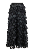 Noen - Black 3D Polka Dot Skirt