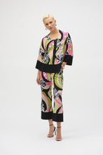 Load image into Gallery viewer, Joseph Ribkoff - Black/Multi-coloured Tunic
